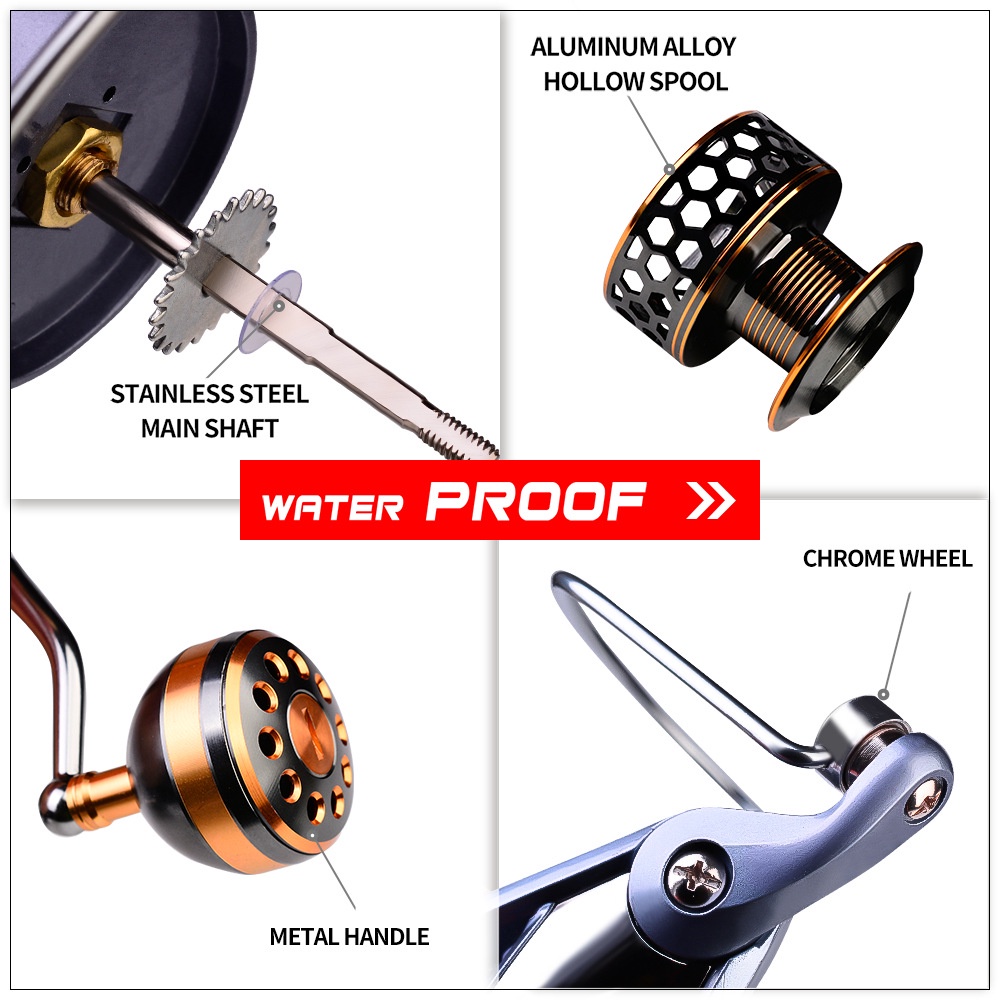 Reel Pancing Drag Max Drag 11-21kg Seri 2000-7000