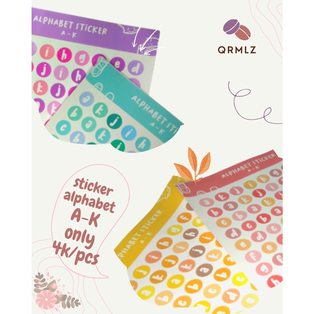 

Sticker Cute Alphabet Huruf Deco Aesthetic Sticker Lucu Bujo - Kiss Cut✨