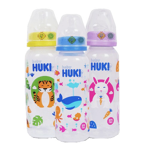 Baby Huki Botol Susu PP Round 240 ml