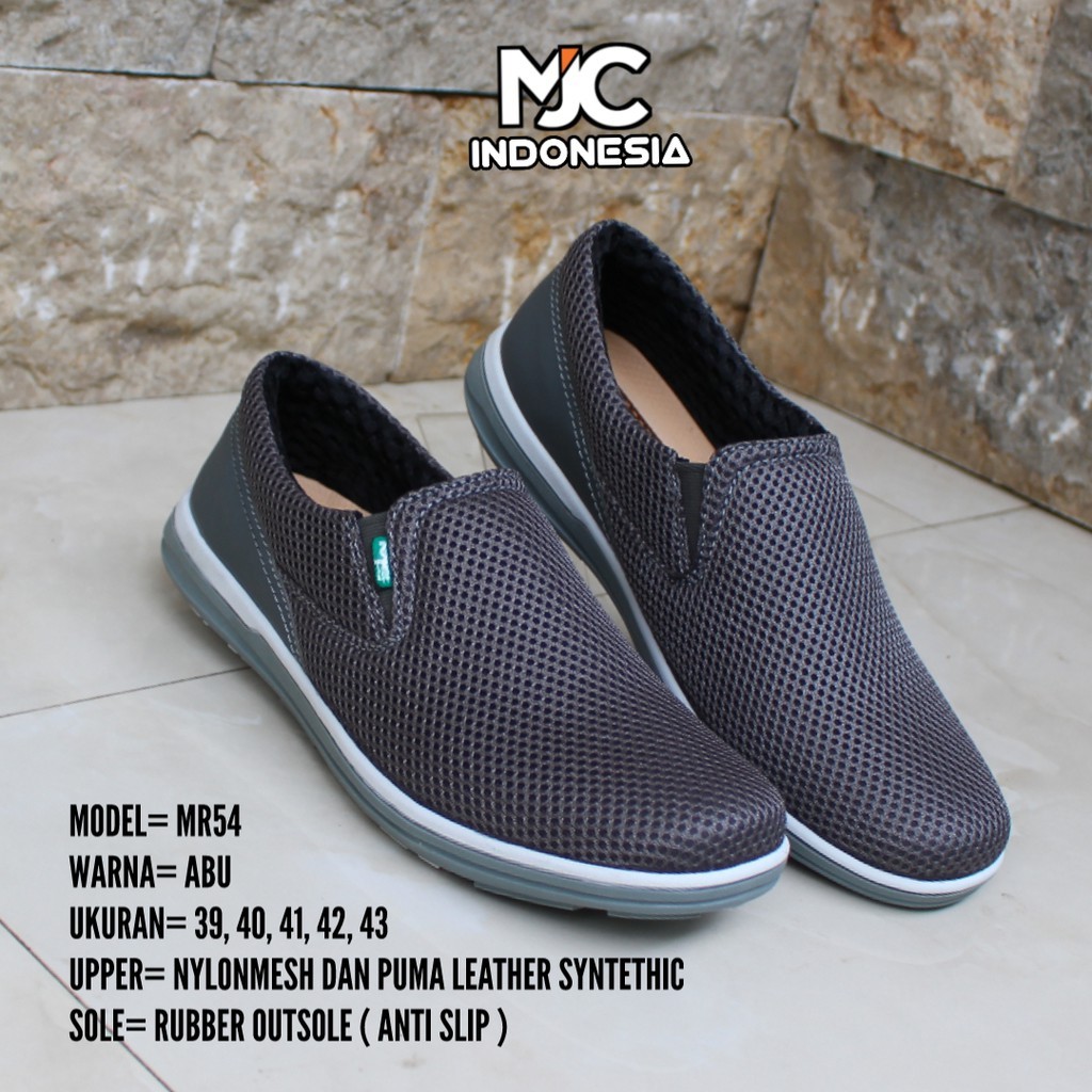 COD SEPATU PRIA CASUAL SLIP ON ORIGINAL TERLARIS MJC INDONESIA MR54A