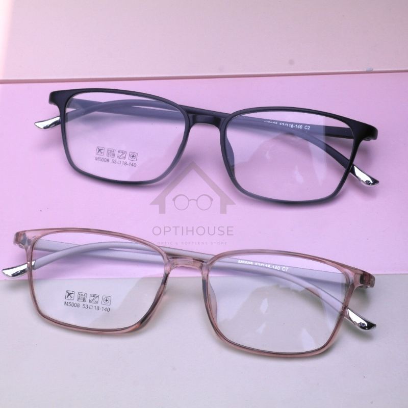 Frame Kacamata elastis lentur bentuk kotak 5008 Ladysquad