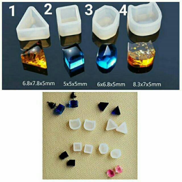 Cetakan resin Anting Cetakan Anting Bahan aksesoris bahan resin bahan craft kerajinan tangan