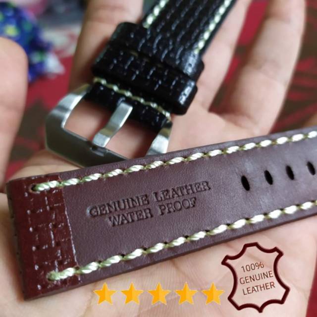 Tali kulit asli jam tangan untuk swiss army 22mm, 24mm