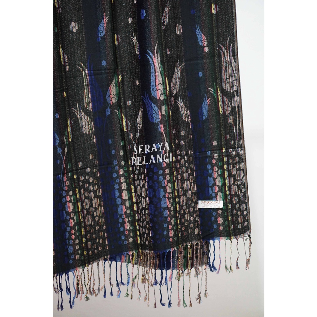 Pashmina Cashmere Motif Bunga 08 | Kembang/Bunga Tulip | Selendang | Scarf | Syal | Shawl | Pasmina | Souvenir | Hadiah | Gift | Aksesoris Fashion | Grosir | Import Quality