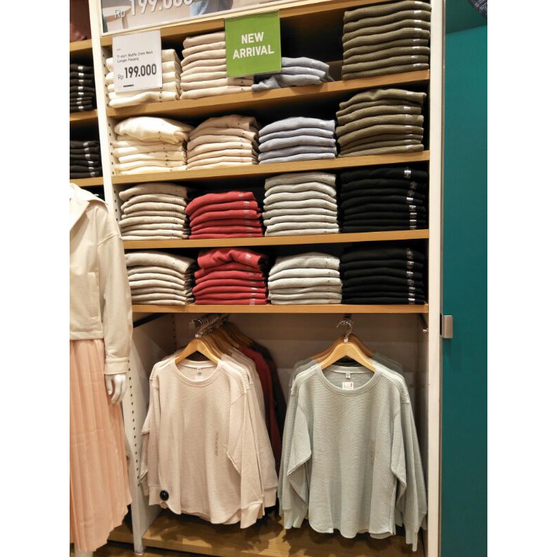 WAFFLE UNIQLO LENGAN PANJANG