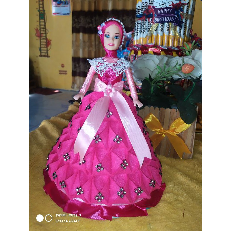 

Barbie candy tempat permen lebaran/wadah permen barbie bisa custom warna