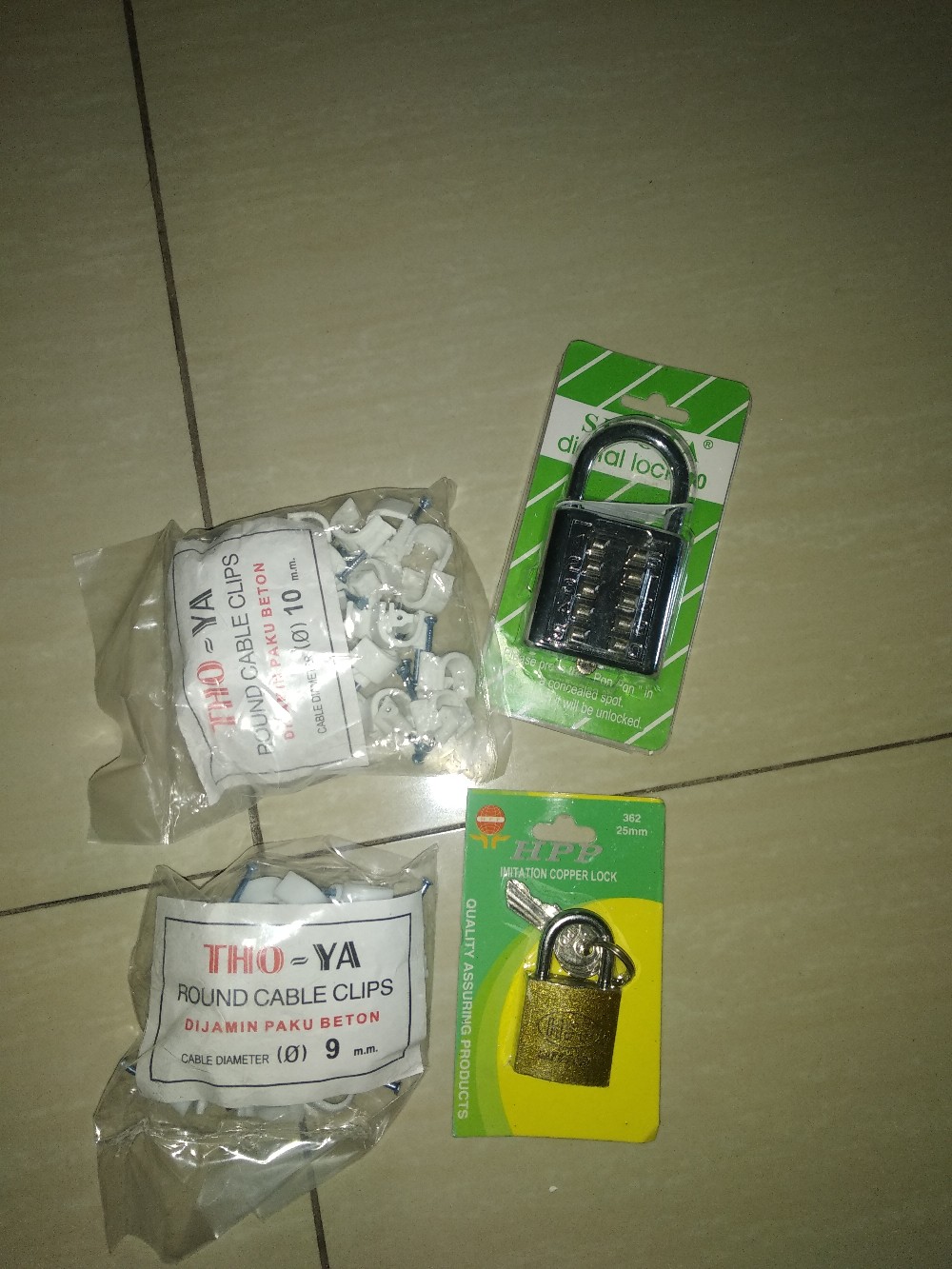 Gembok Kuat Press Kuning 25mm Tebal Kuat Tahan Lama Safety Lock Original