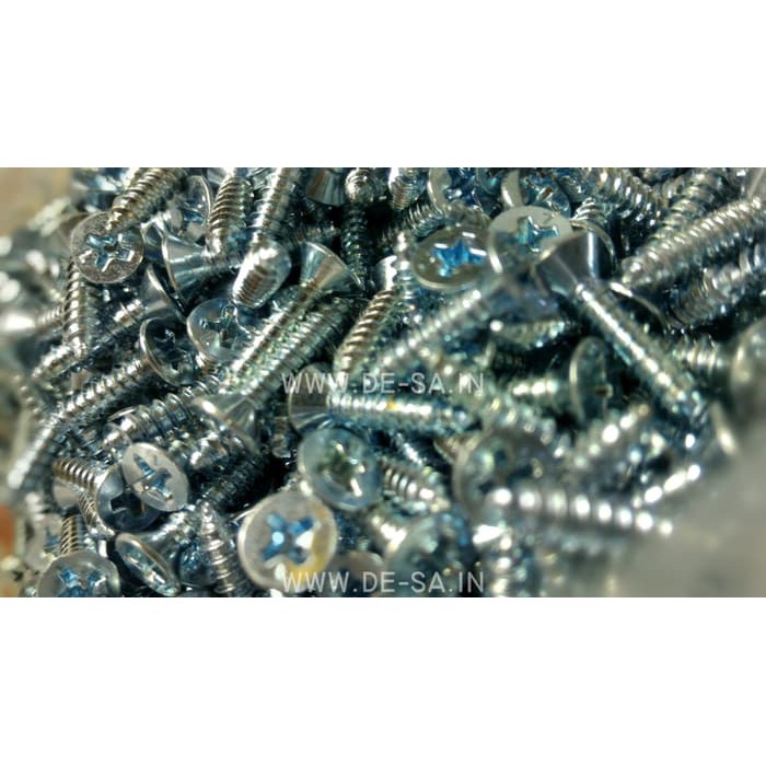 100 x Moon Lion Skrup #6 x 30MM - Self Tapping Flat Head Screw (Skrup Lion #6 X 1-1/4&quot;)