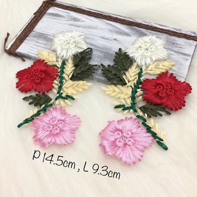 Bordir Bunga Sulam/ patch bunga sulam/ hairpiece