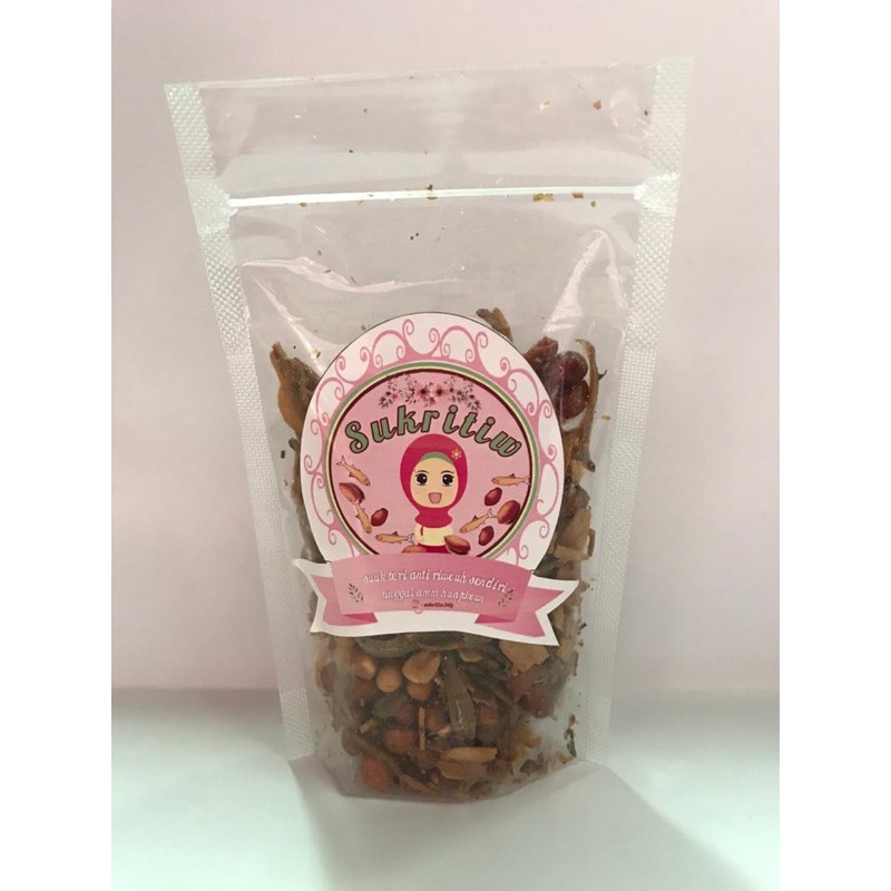 

teri kacang/SUKRITIW (Suuk teri anti riweuh sendiri) 150gr