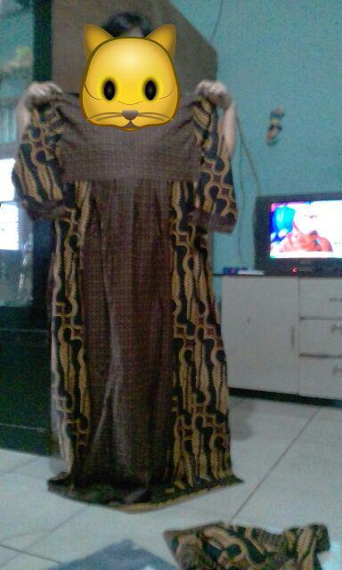 Gamis Parang Black Couple Batik Sarimbit Muslim Kondangan Casual