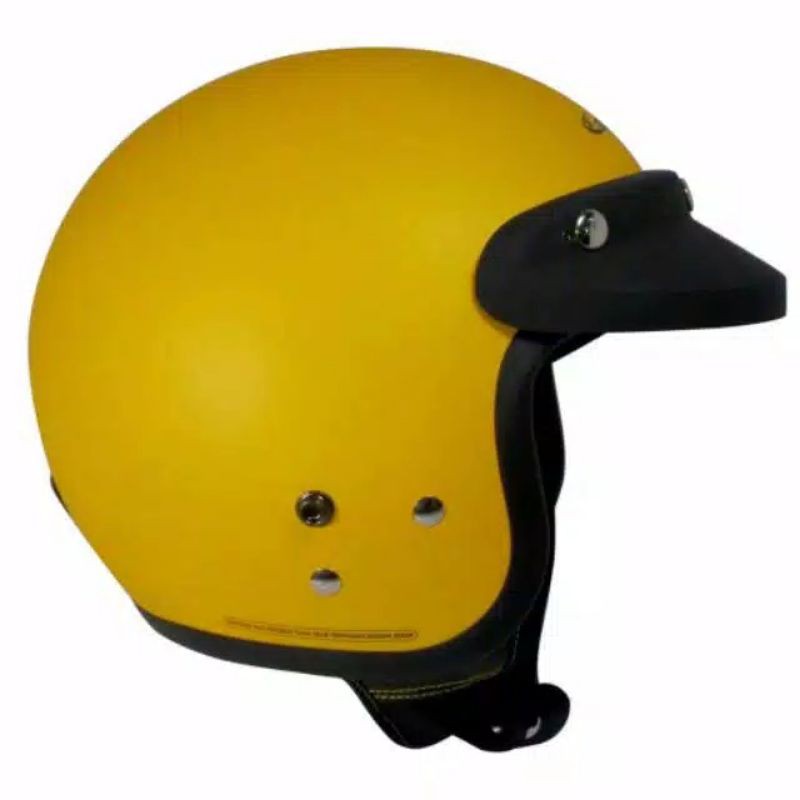 Helm Bogo Retro Cargloss CFM Kuning Golkar Doff