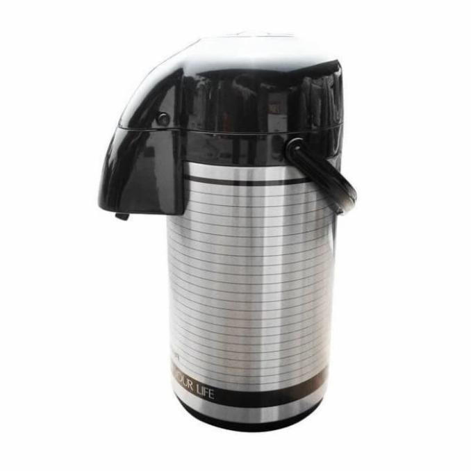 Termos Air Panas Sigma Vacuum Air Pot Pencet Stainless 2,5 Liter X952Qnh63M