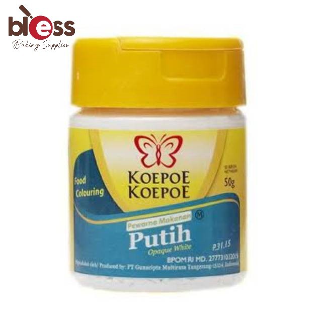 

PEWARNA PUTIH KUPU 50gr KARTONAN ( 72 PCS )