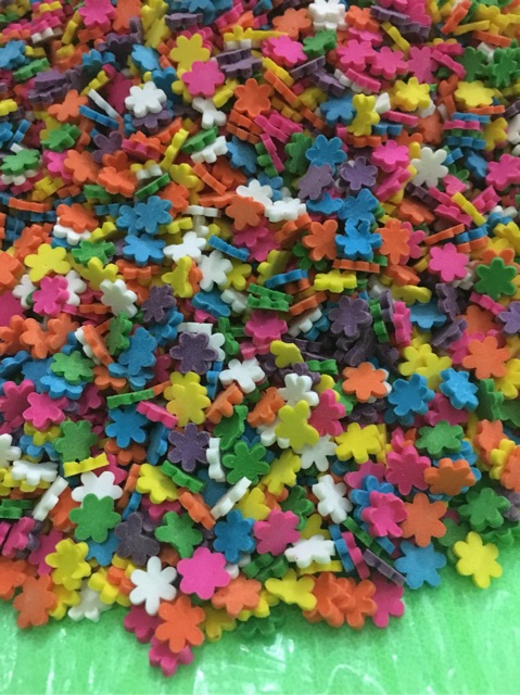 MURAH CONFETTI MODEL HATI Heart Love Warna Warni Permen Gula Conveti Sprinkle 15 Gram Kemasan Repack