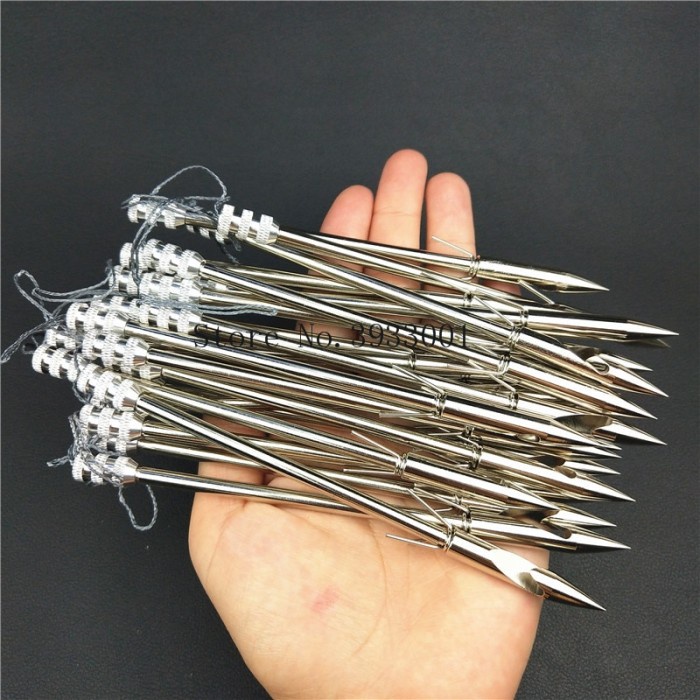 Peluru Ketapel Stainless Steel Slingshot Catapult Dart Arrowhead 1 PCS