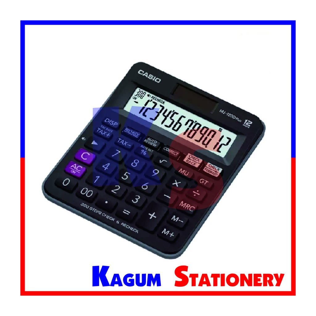 

KALKULATOR 12 DIGIT CHECK & CORRECT CASIO / MJ 120 D Plus