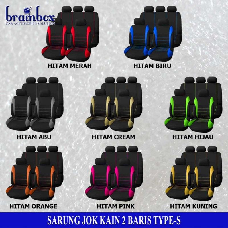 Sarung Jok Kursi Mobil Universal Sedan dan Citycar Type S  - Cover Jok Kursi Mobil -