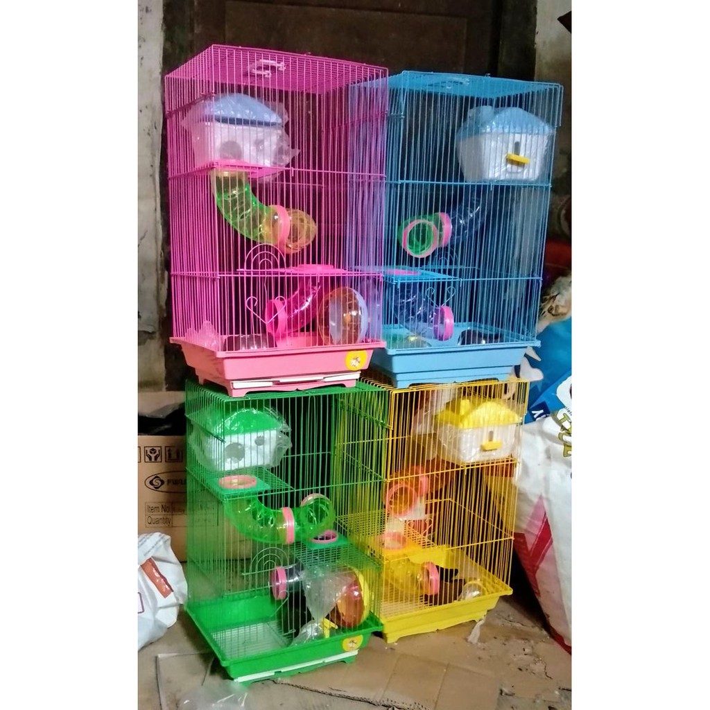 Jual Kandang Hamster Rumah 3 Tingkat SPECIAL | Shopee Indonesia