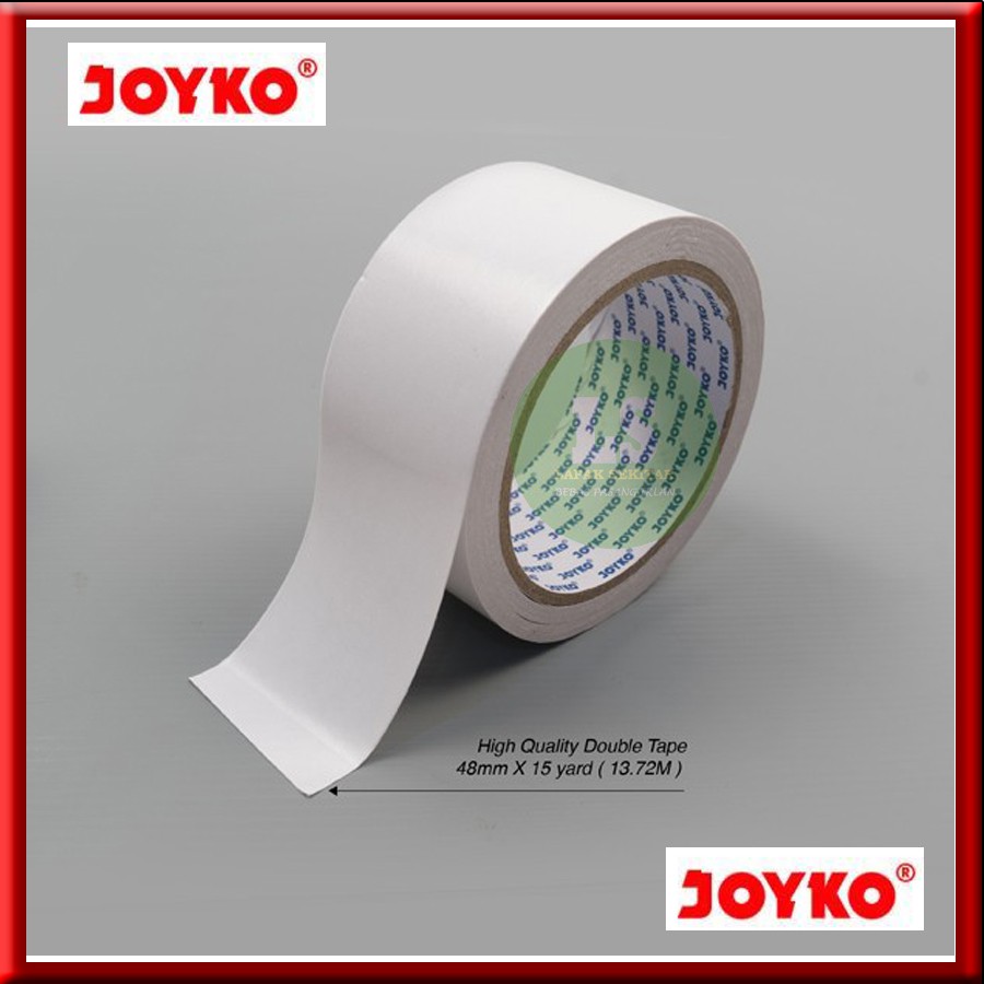 

Double Tape Perekat 2 Sisi Joyko 48 mm X 15 yard Sided Tape