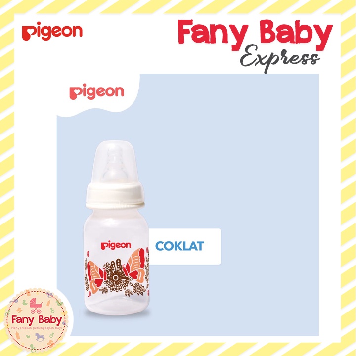 PIGEON BOTTLE PP RP 120ML PREMIUM DUS WITH S TYPE SILICONE NIPPLE - BATIK BANGAU (BOTOL)