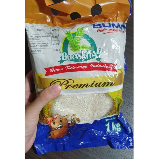 Beras Kita Premium Bumn 1kg Indonesia