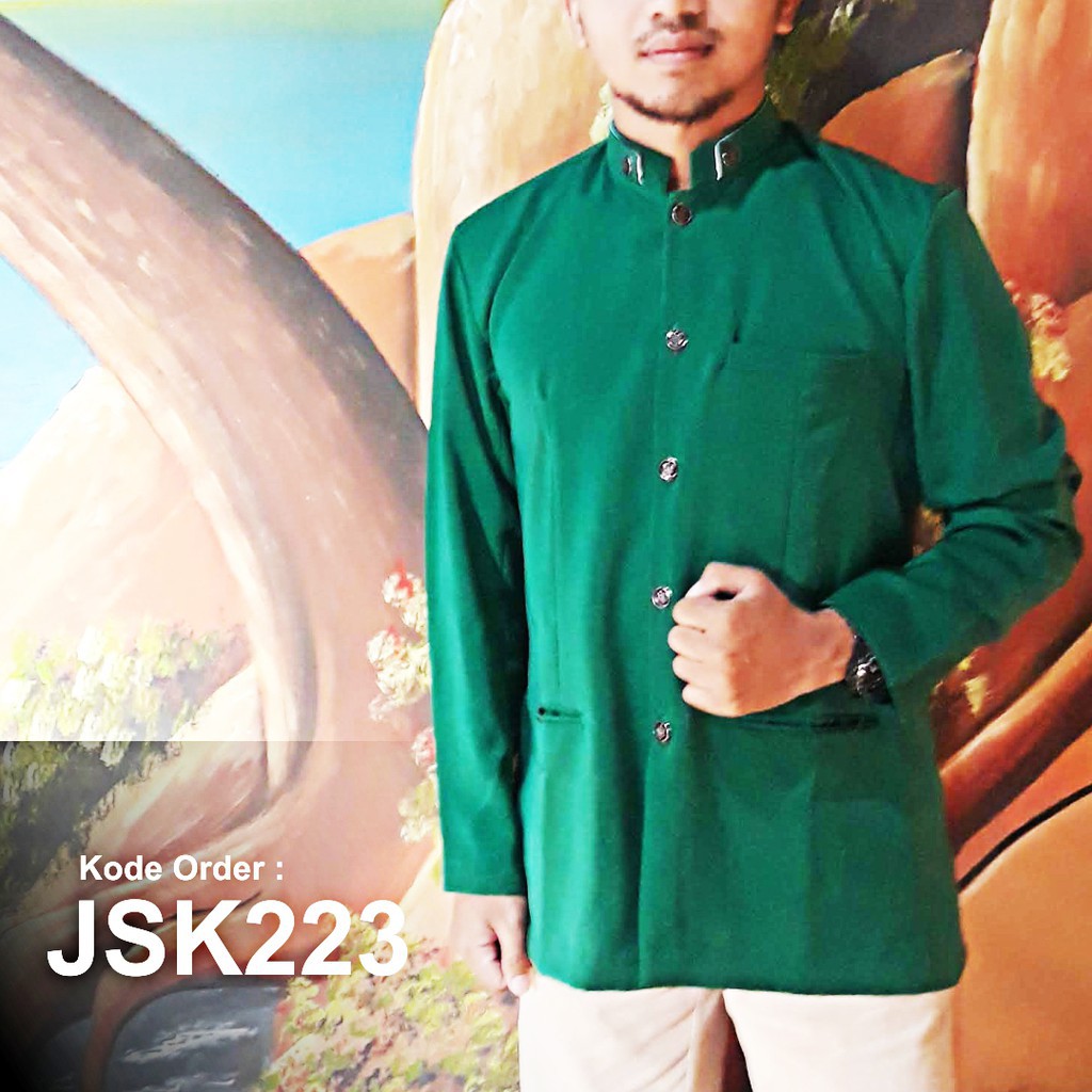 Jas Koko Hijau NU Polos JSK223