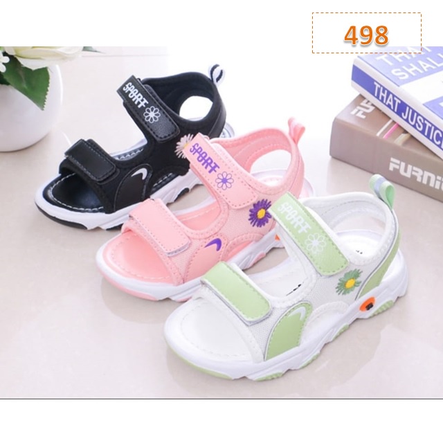 Sandal Anak Sun Sport Cewek Cowok Hitam Hijau Pink (498)