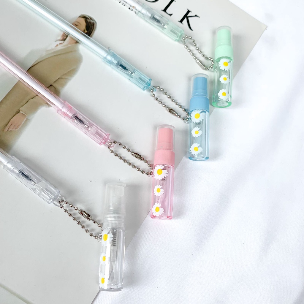 GROSIRAN 4 8 12 PCS PULPEN GANTUNGAN BOTOL PARFUM DECANT BOTOL KOSONG SPRAY PENA PEN MAINAN ISI ULANG UNIK LUCU-1