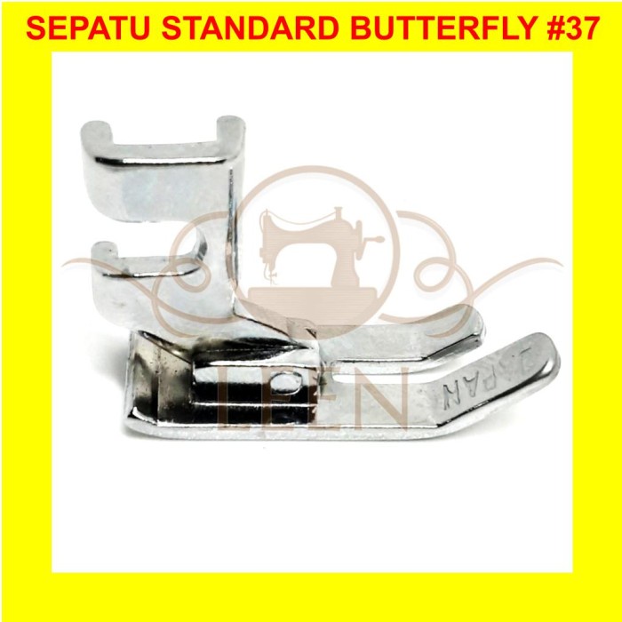 Sepatu Standard Lurus Butterfly Mesin Jahit Tradisional Hitam LEEN