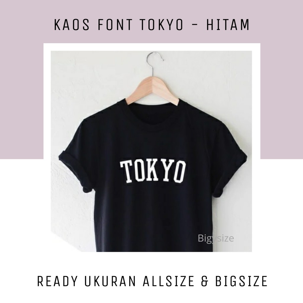 KAOS POLOS BIG SIZE 2XL 3XL 4XL 5XL ALLSIZE PRIA WANITA TOKYO BISA CUSTOM WARNA SABLON