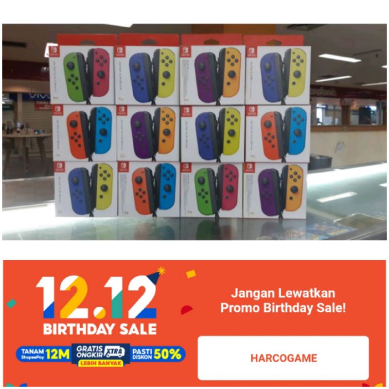 NINTENDO SWITCH JOYCON (R&amp;L) / JOYCON BLUE-YELLOW ORIGINAL