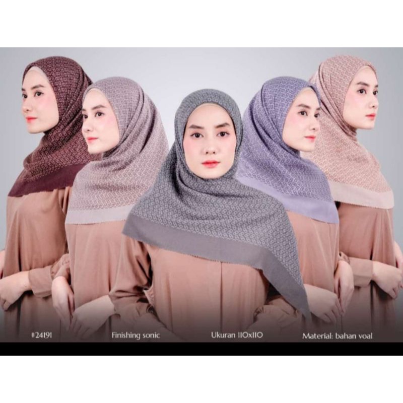 jilbab segiempat voal motif premium laser cutting/voal motif premium laser cutting