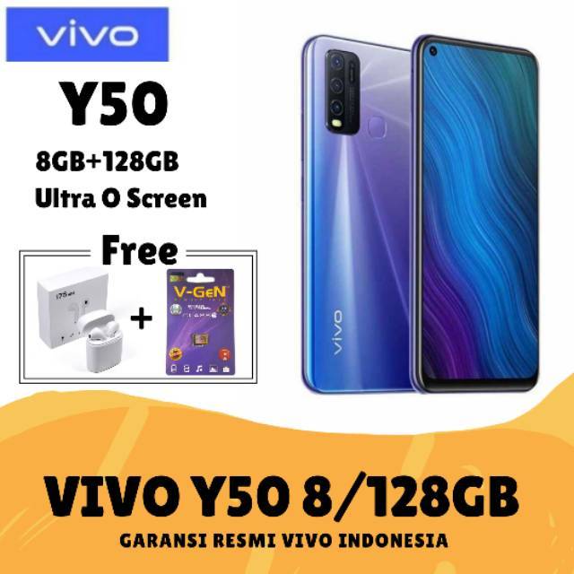 VIVO Y50 RAM 8GB ROM 128GB GARANSI RESMI
