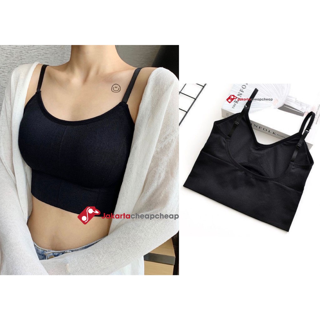 JC072 Pakaian Dalam Wanita Bra Polos Yoga Bra Push Up Tanpa Kawat Sport Bra