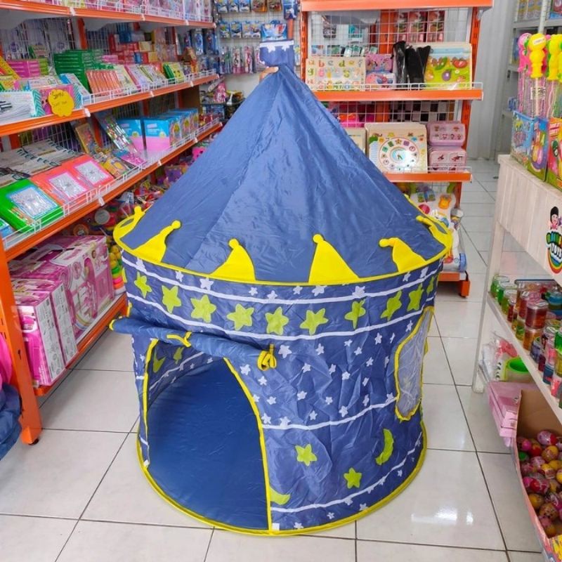 Mainan Tenda Castle Edukasi - Camping Tent Kastil Lipat Edukatif Anak Perempuan Laki Cowok Cewek