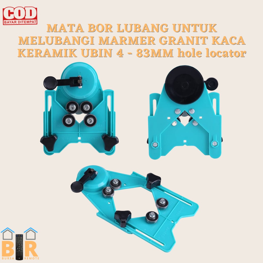 Mata Bor Lubang Untuk Melubangi MARMER GRANIT KACA KERAMIK UBIN 4 - 83MM hole locator