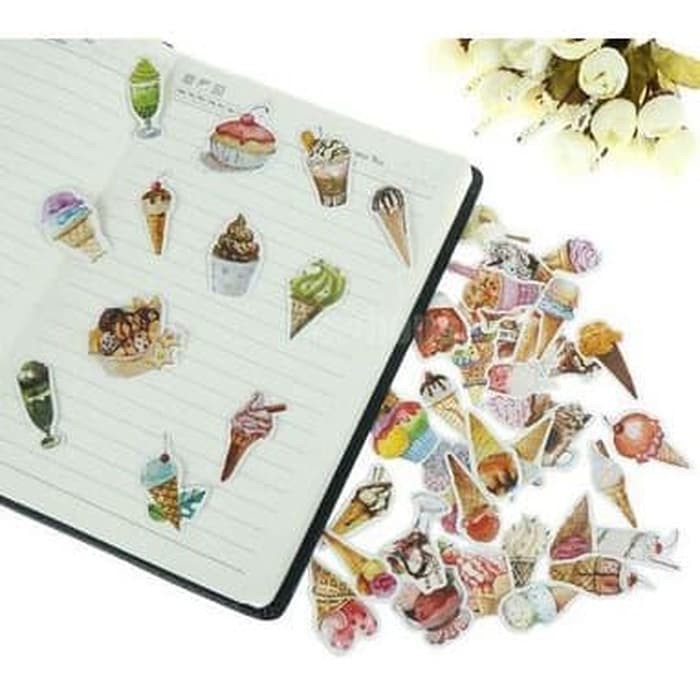 Label Sticker - Ice Cream (50pcs)