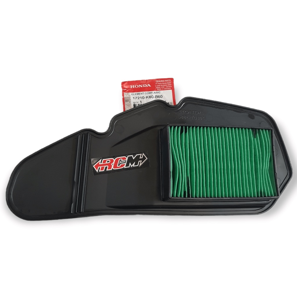 17210-K60-B60 SARINGAN ELEMENT COMP AIR FILTER UDARA VARIO 125 LED NEW ESP ORI ORIGINAL HONDA AHM HGP ASLI