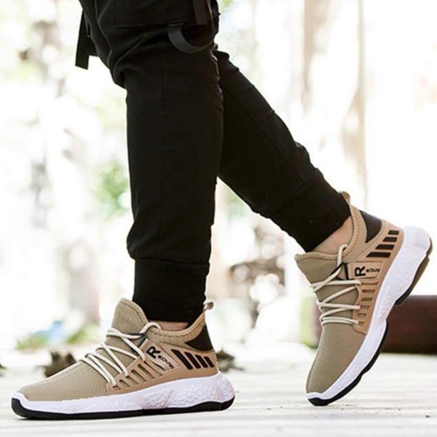 Sepatu PRIA Sneakers Rock Xtep Running Chunky Flyknite 192-GFSP104