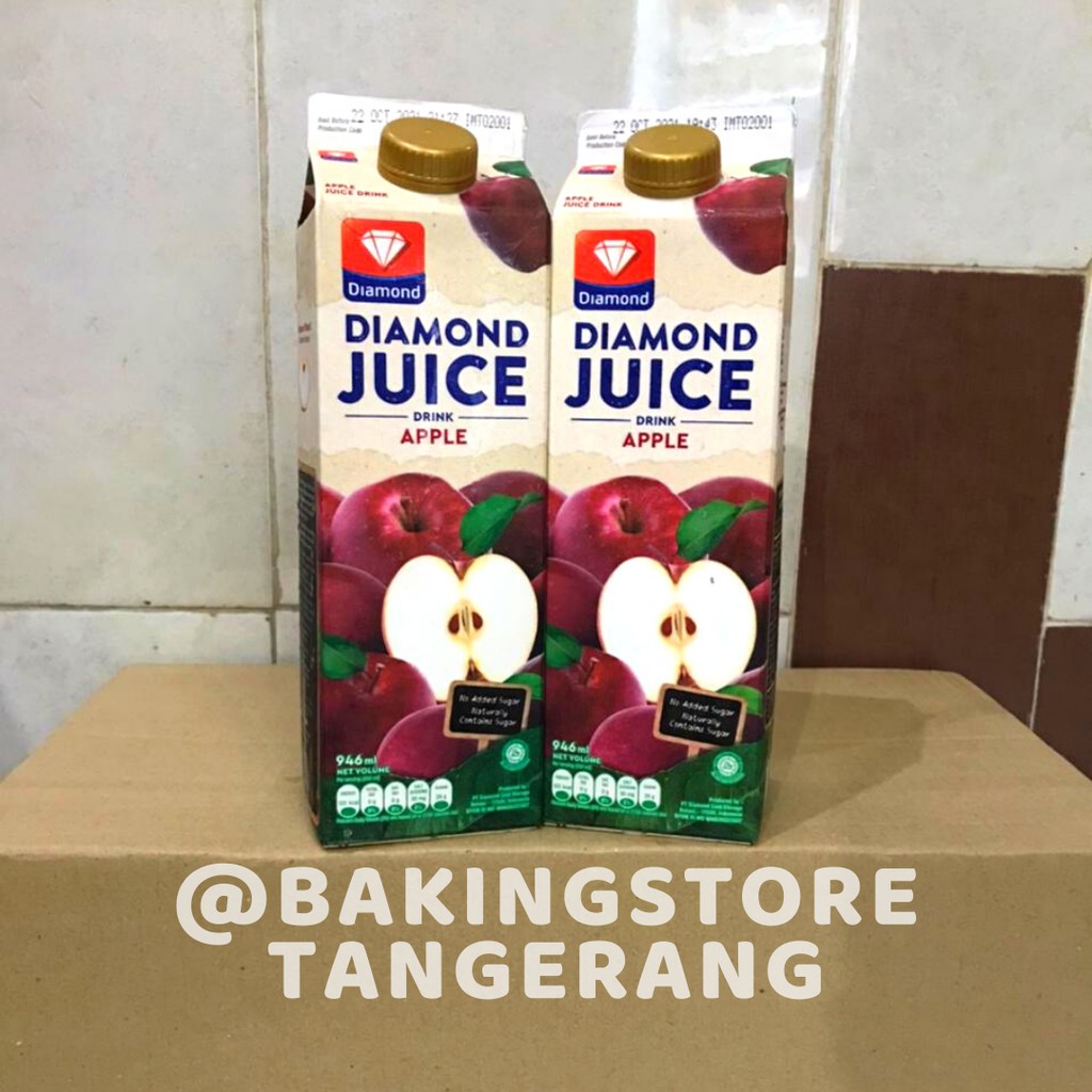 

DIAMOND JUICE APPLE UNSWEET 946 ML - Jus Apel