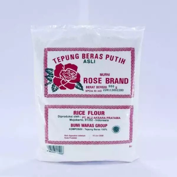 

Tepung beras putih asli murni ROSE BRAND 500 gram