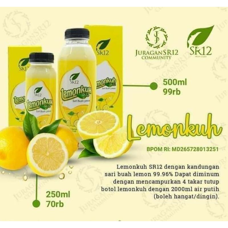 

SR12 LEMONKUH MINUMAN DIET SARI LEMON ASLI PELANGSING DAYA TAHAN TUBUH