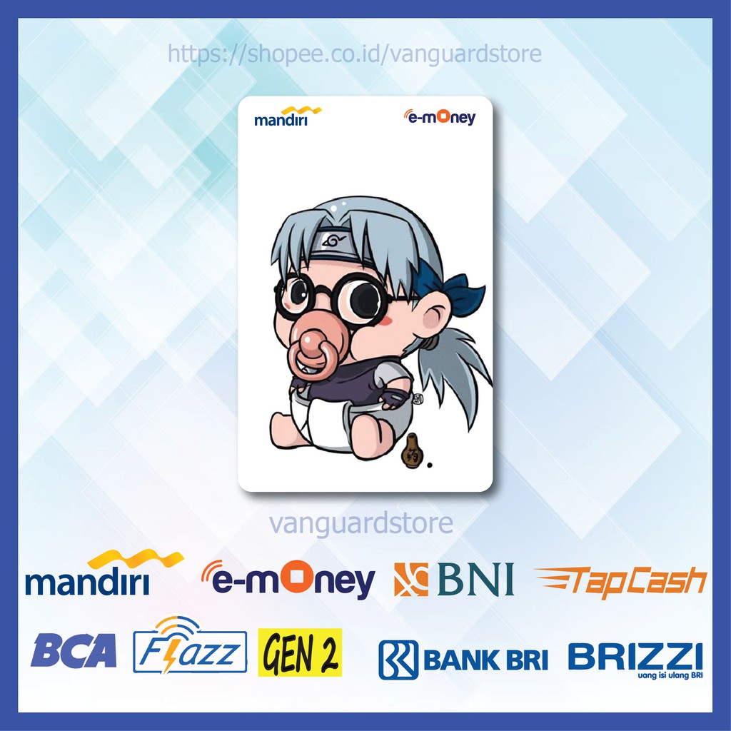 KARTU E MONEY E TOLL KABUTO YAKUSHI ANIME JEPANG 13 EMONEY MANDIRI FLAZZ BCA BNI TAPCASH BRIZZI