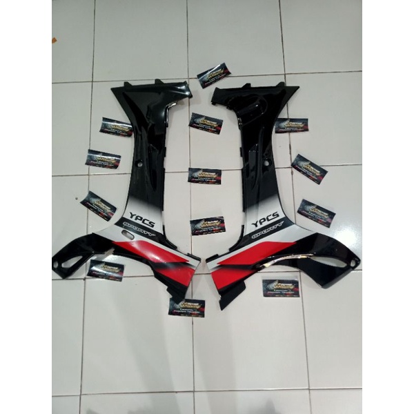 Sayap Dalam Fiz r F1z r Yamaha Vega R Lama Fiz r Hitam plus Striping Sporty Merah 2001