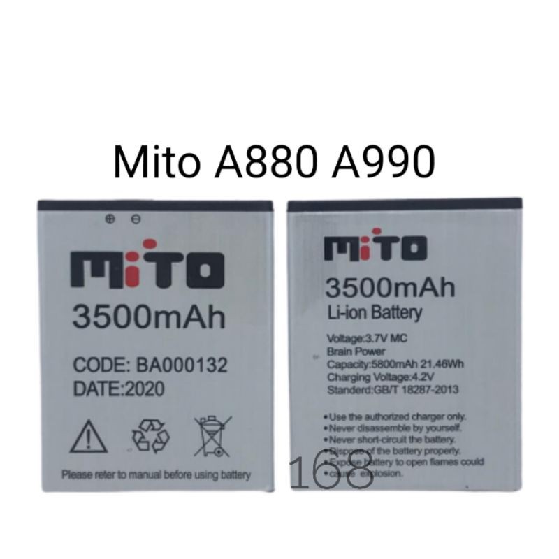 Baterai Batre Mito A880 A990 Batere Hp Mito BA000132