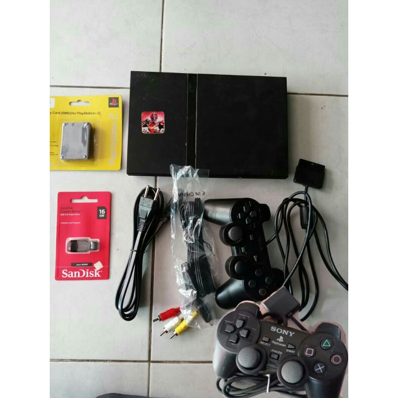 PLAYSTATION 2 MATRIX DENGAN 2 JOY STICK ORIGINAL