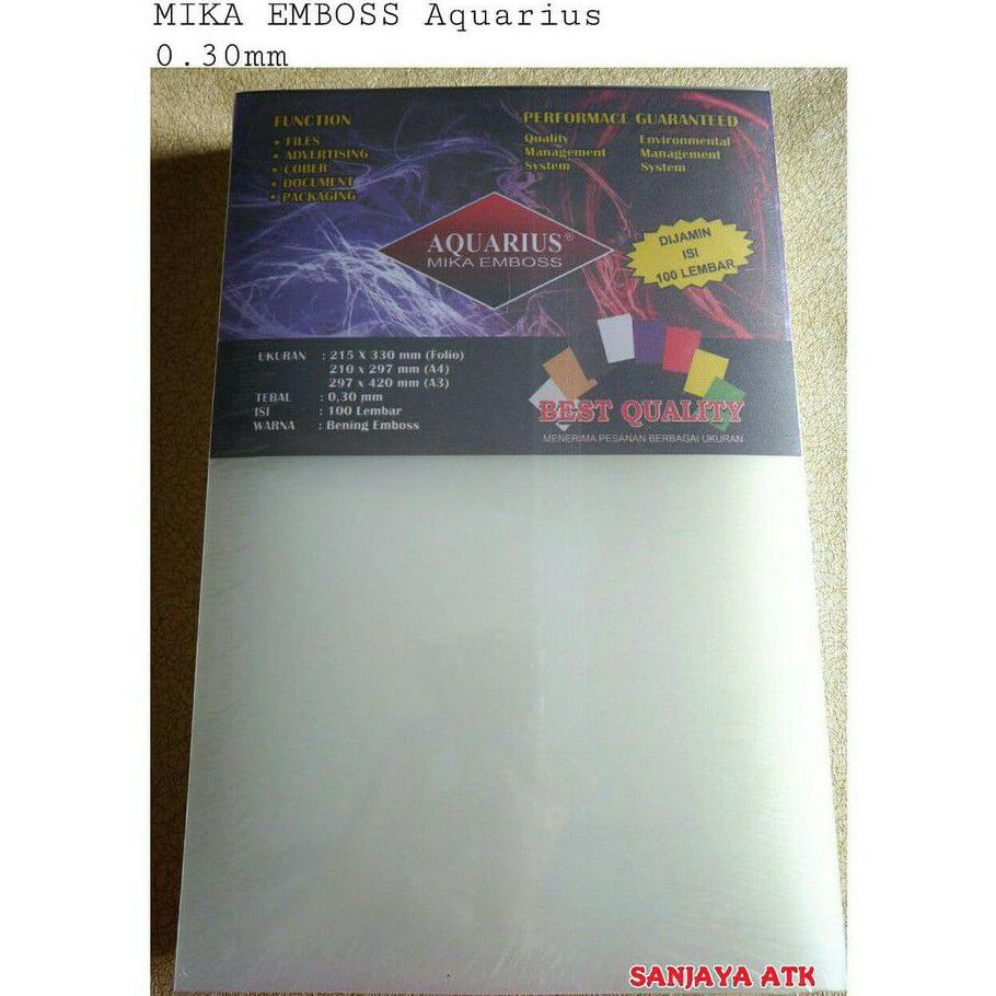 

Termurah!!! Cover mika jilid Doff atau Emboss 0.30 A4 isi 100 lembar AR023