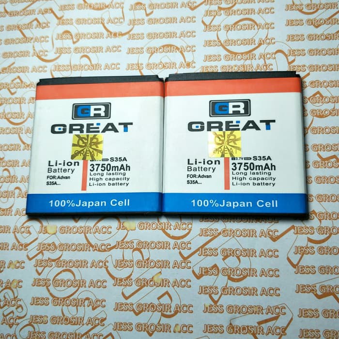 Baterai Battery GREAT Double Power IC Protection ADVAN Vandroid S35A , S-35A