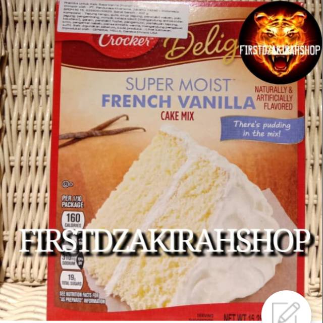 

Betty crocker French vannila cake mix 432gr